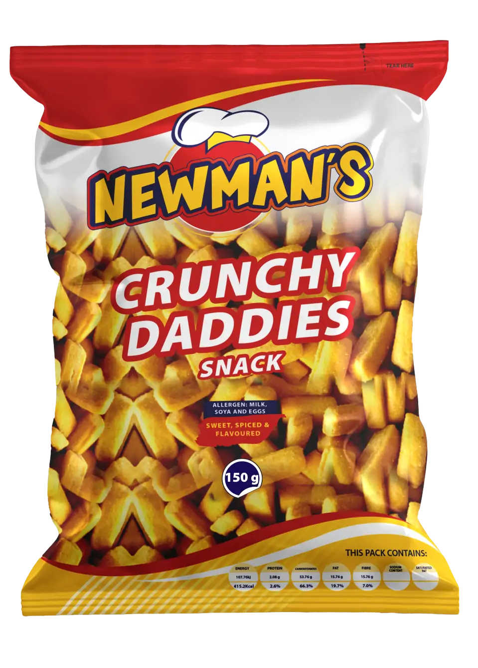 CRUNCHY DADDIES SNACK 150G