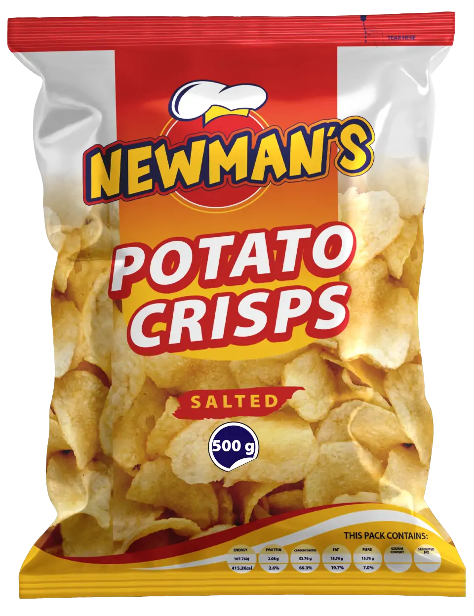 POTATO CRISPS SALTED 500g